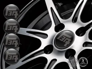 Toyota TRD Ruota Badges Stile Adesivi Epossidici Top